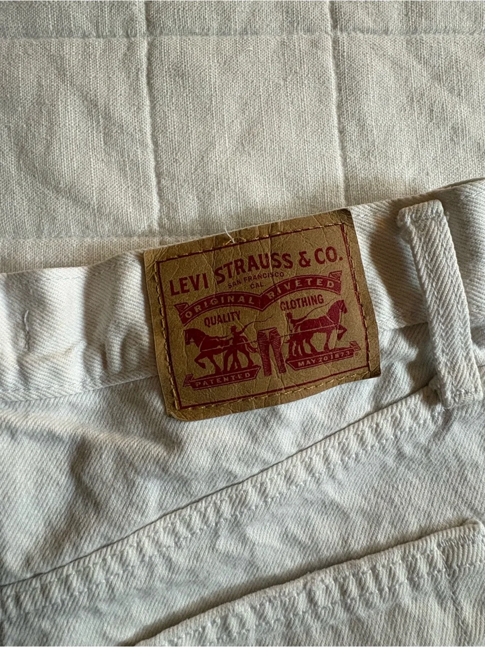 Women’s Levi's White Denim Jeans